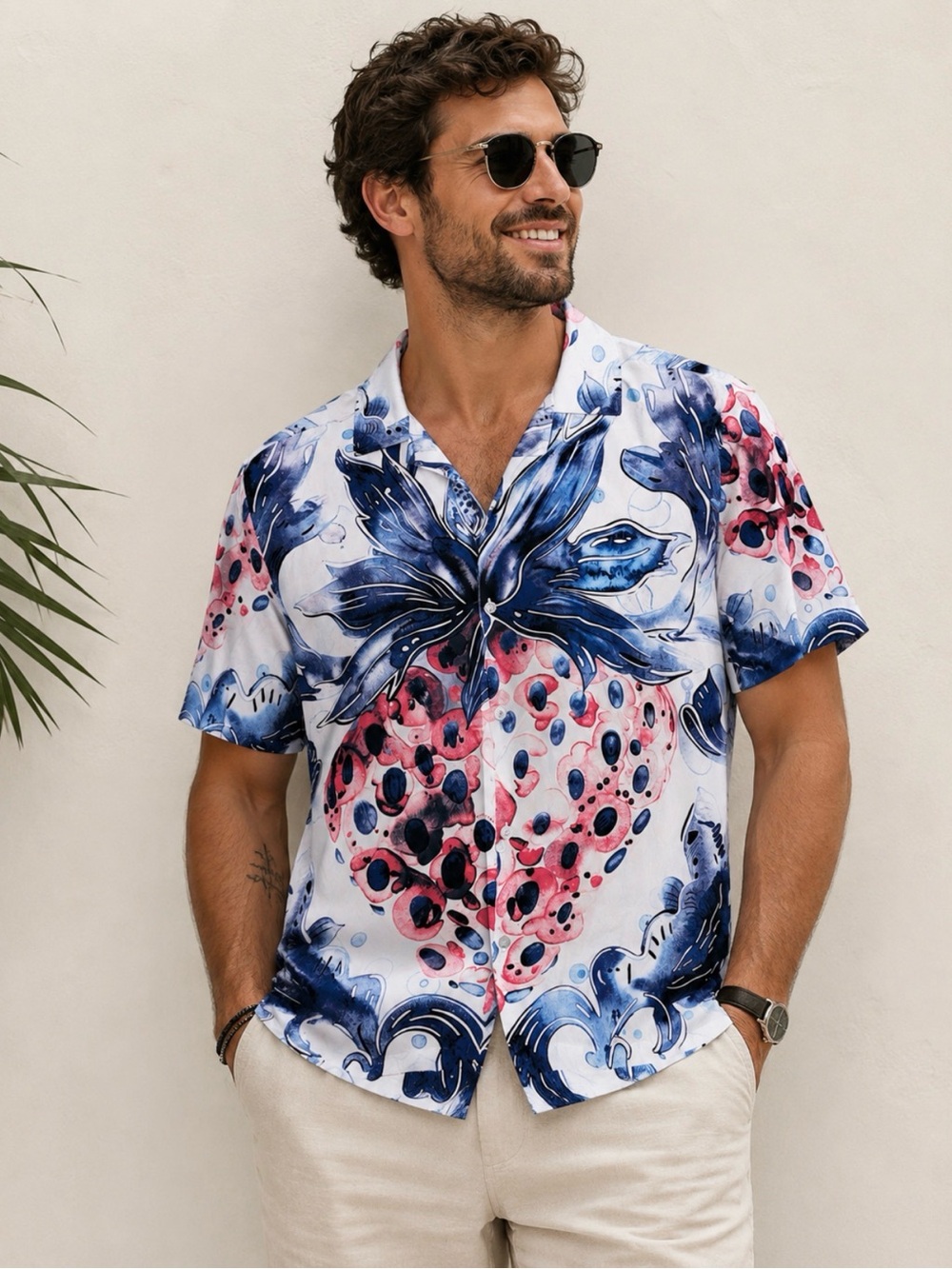AGTAWH Men’s XL Hawaiian Tropical Button Up Shirt 100% Cotton $76